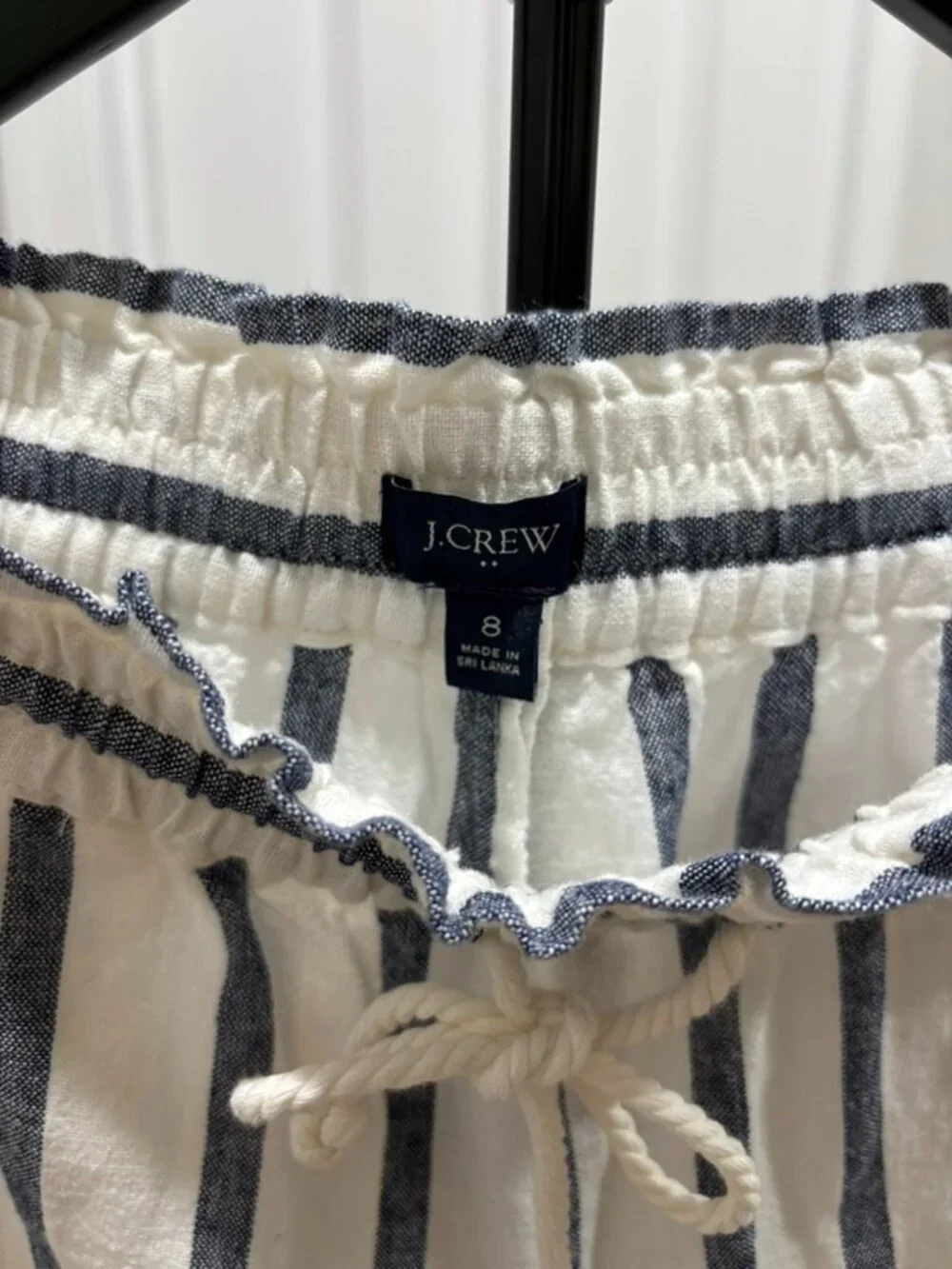 J Crew Linen Drawstring Pants